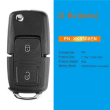 XKB508EN Wire Universal Remote Key 2 Button Fob For VW B5 Style For Xhorse VVDI Key Tool 15Pcs/Lot