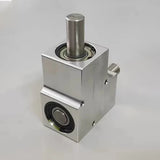 Small Right Angle Commutator Diameter 15MM Single/Double Output Shaft  90° Helical Bevel Gearbox Speed Ratio 1:1 Max Load 20KG