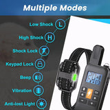 Rechargeable Wireless Dog Training Collar with Remote Control – IP67 Waterproof, 800m Range,