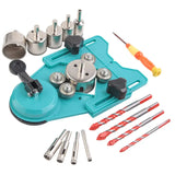 Tile opening locator Multifunctional marble glass drill suction cup locator combination set holder