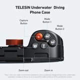 Underwater Snorkeling Diving Phone Waterproof Case Universal Underwater Photo & Video Diving Housing Handle Grip