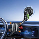 LanParte Vacuum Adsorption Five-claw Metal Car Phone Holder for Off-road Vehicle Phone Bracket Suitable for 6.1-7.2 Inch Phones