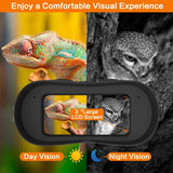 NV800S 4K UHD Binocular Telescope 42MM Objective Lens 12MP 5X Optical 10X Digital Zoom 800M Infrared Night Vision for Hunting