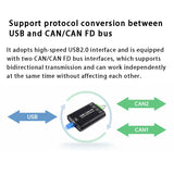 Bidirectional Transmission Industrial-Grade USB To CAN FD Module CAN/CAN FD Bus Data Analyzer