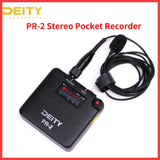 Deity PR-2 Stereo Pocket Recorder with Lavalier Mic (Global Kit) for Vlog Video DSLR Interview Recording Wedding Recorder