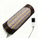 Amethyst Heating Pillow with Negative Ion Therapy - Natural Germanium Massager for Neck Back Pain Relief, Stress Relief and Deep