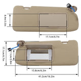 Sun Visor Driver&Passenger Beige W/Light Mirror 83280-TLA-A12ZA 83230-TLA-A61ZA For Honda CR-V CRV 2017- 2022