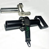 Portable Wrist Twister & Wrist Roller Combo – Rotation & Curl Training Device with Stainless Steel Kit, Black