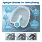 Ionic Detox Foot Bath Massage Machine with Basin Electric Foot Spa Bath Massager Deep Tissue Clean Vibrant Vibration Care Arrays