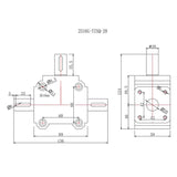 90 degree commutator gear stainless steel right angle steering box cast steel gearbox 40N.M large load 2.5 module 16 teeth