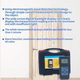 Professional Digital MS300 Concrete Moisture Meter Pneumatic Floor Ground Moisture Test 0-70% with 10 Codes (Density Code)