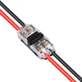 10PCS Connection Clamp 2 In 2 Out Block Terminals For LEDs Car Auto H Type Wire Cable Plug Connector Solderless Strip Terminal