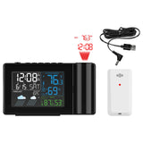 Digital Alarm Clock Weather Station LED Temperature Humidity Weather Forecast Snooze Table Clock With Time Projection 2025 New