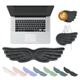 New Angel Wing Mouse Wrist Rest Set Non-Skid Ergonomic Wrist Support Silicone Memory Foam Mouse Pad for Office and Gaming