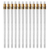 Wine Bottle Torch Kit Includes 6 Piece Brass Wick Holders with Gaskets and 6 Piece Fiberglass Replacement Wicks for DIY Homemade