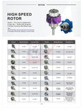 High Quality Repair Cartridges / Rotor for Impacts Air 45 with Cap High Speed Air Turbibes RT-RIA45