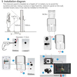 5G Wifi TUYA 1080P 7 inch Touch Screen Video Intercom Access Control Video Doorbell System Doorphone Door RFID Unlock Camera