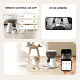 Automatic Pet Feeder 4L Large Capacity Cat Feeder Wifi Remote Control Water Fountain Smart Pet Feeder Pet Product
