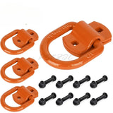 4pcs/set 1/2 Inch Spray Painted Marine D-ring 12000 Pound Box Truck Pull Ring Car Trailer Hook