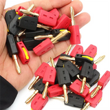 Solder-Free Banana Plug Connectors 10Pcs 4Mm Quick Wire Terminal 32A Plugs With Direct Insertion