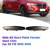 1Pair Car Side Fender Vent Trim 51767361417 51767361418 For BMW X6 F16 2015-2019 35I 35Ix 5Ix Air Duct Panel Decor Strip