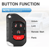 Fits For Jeep Wrangler 20182024 Smart Key Fob Replacement Remote Control For Jeep Gladiator Proximity Keyless Entry