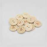 500pcs Wooden Handmade Button 2 Hole DIY Decor Sewing Buttons