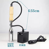 Vinica Electric Wood Brandings Iron for Creative Cake/Wood/Leather Brandings Embossings Solderings Iron with Stamp 300W-