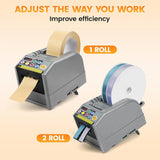 Automatic Tape Dispenser, 999mm Precision Cut, Ideal for Shipping, Schools, Restaurants, Business  Home Ribbon Cutting Machine,