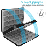 Game Card Storage Case For Switch 2 For Switch Lite OLED Hard Shell With 64 Game Cartridge Slots And 64 Micro-SD Card Slots