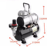 Adjustable home mini small oil-free compression pump with pressure switch safety valve AS-186 air compressor
