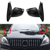 Door Rear View Mirror Assembly For Mercedes Benz W166 ML166 ML300 ML350 ML400 2012-2015 Power Folding Mirror