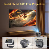 P20pro 2gb/16gb Smart TV Projector Android 13 Wifi6 BT Native 1080P Proyector Portatil for Home Theater