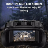 W550B Professional Tactical Telescope Camera 20X Optical Infrared Night Vision Binoculars for Hunting with 4 inch Large Screen
