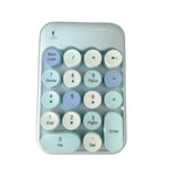 High Quality Colorful Wireless Numeric Keypad Silent Rechargeable Mini Portable Keypad External Keyboard Office