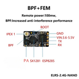 10PCS ELRS 2.4Ghz NANO Expresslrs Long Range ELRS Receiver For BETAFPV NANO 2400 RX For RC FPV Long Range Racing D