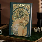 Fashion Retro Hardcover Notebooks Oil Painting Series Classic Design Notepad 3D Color Page Illustration Diary Notebook