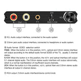 4K 60HZ YUV 4:4:4 HDR HDMI-compatible 2.0 Audio Extractor Optical TOSLINK SPDIF 5.1CH R/L 4K HDMI-compatible to SPDIF+R/L+3.5MM