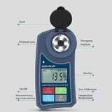 Digital Brix Meter Refractometer for Measuring Sugar Content Fruit Juices New Beverages Sprite Beverage Sugar Tester Instrument