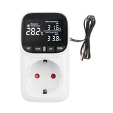 240V 10A Temperature Controller Socket Digital Display Smart Thermostat Fish Tank Touch Screen Preset Timer Switch Cooling