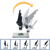G1200 Professional Digital Video Microscope Magnifiers 1200X Microscopes for Electronics Soldering with 7 Inch Large Screen