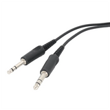 Aviation XLR To GA Dual Plug 5 Pin Headset Connector Black Aircraft Headphone Cable