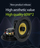High-Fidelity 60W*2 For Bluetooth Ceiling Speaker Amplifier Top-Grade Wireless Home Theater Speaker With Cone Material