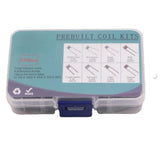 120PCS Prebuilt Coil Kits 0.3Ω 0.45Ω 0.35Ω 0.5Ω 0.8Ω 8 Kinds of Coils 15PCS Each Prebuilt Coil Kits