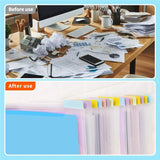 E-Easy To Use-Scrapbook Paper Storage Organizer 12X12inch Clear Storage Organizer With Adhesive Index Tabs For Scrapbook Paper V