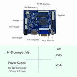 VGA 2AV LCD Controller Board With 10.1inch 1280x800 B101EW05 LP101WX1 Touch LCD Screen