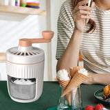 Shaved Ice Machine Manual Crank Ice Crusher Ice Crusher Shaver Portable Detachable Snow Cone Machine For Drink Offices Outdoors