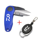 Shrimp Shape Fold Scissors Fishing Line Cutter Fishing Quick Knot Tool Set Clipper Nipper Hook Sharpener Fishing Tackle