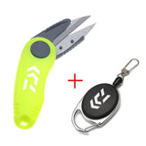 Shrimp Shape Fold Scissors Fishing Line Cutter Fishing Quick Knot Tool Set Clipper Nipper Hook Sharpener Fishing Tackle