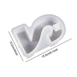 Silicone Candle Holder Resin Molds Candlestick Numbers Casting Mold Household Craftwork Molds For Bedroom Bathroom Living Room